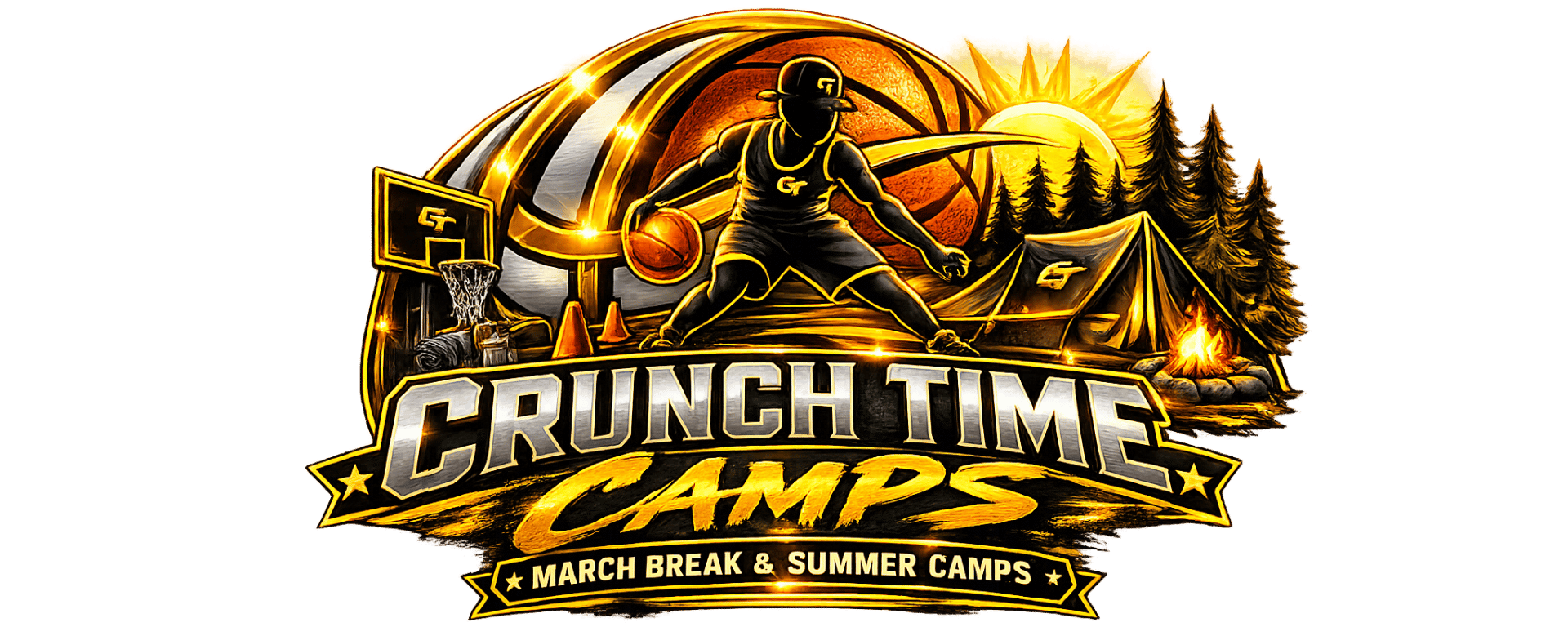 Crunch Time Basketball Logo
