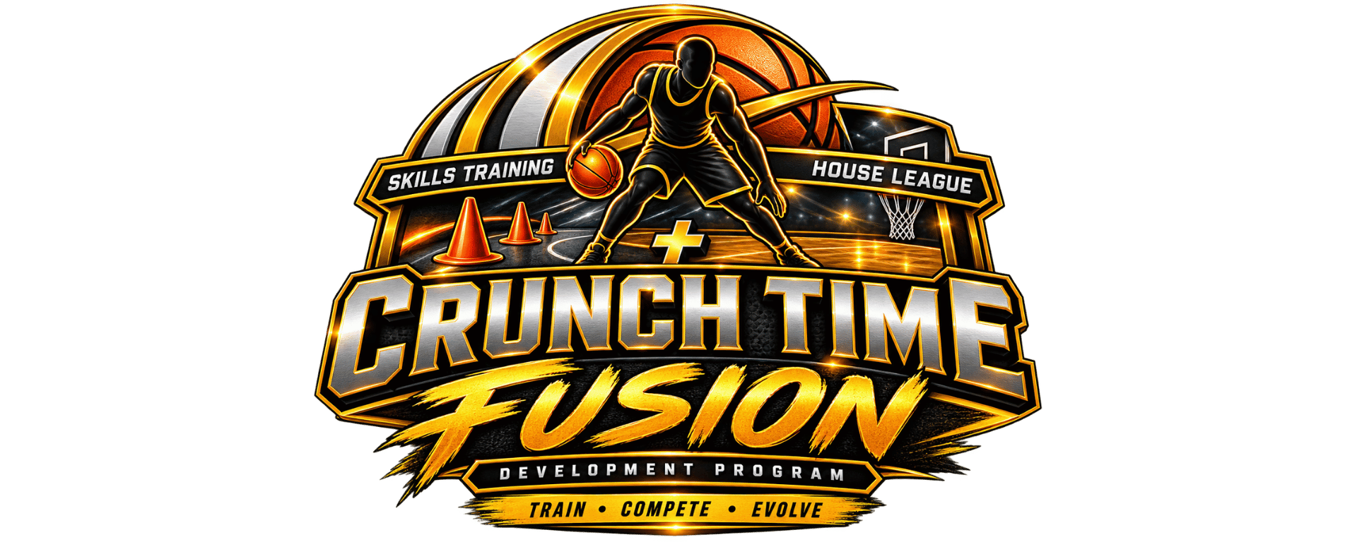 Crunch Time Basketball Logo